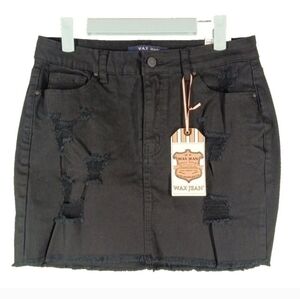 Distressed Mini Skirt